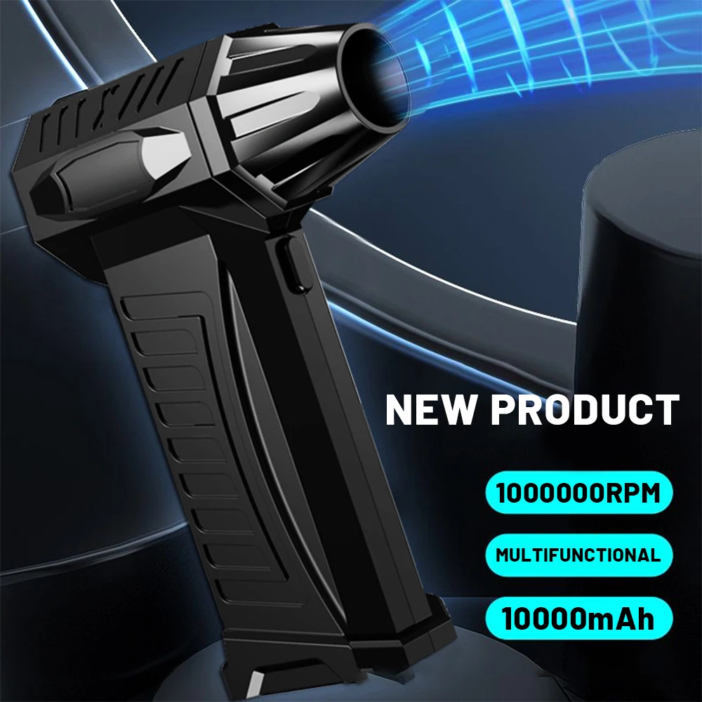 Krachtige 1000000 RPM Turbo Fan Luchtblazer Draagbare Draadloze Stofreiniger Type C Opladen Borstelloze Jet Blower Outdoor Home Clean