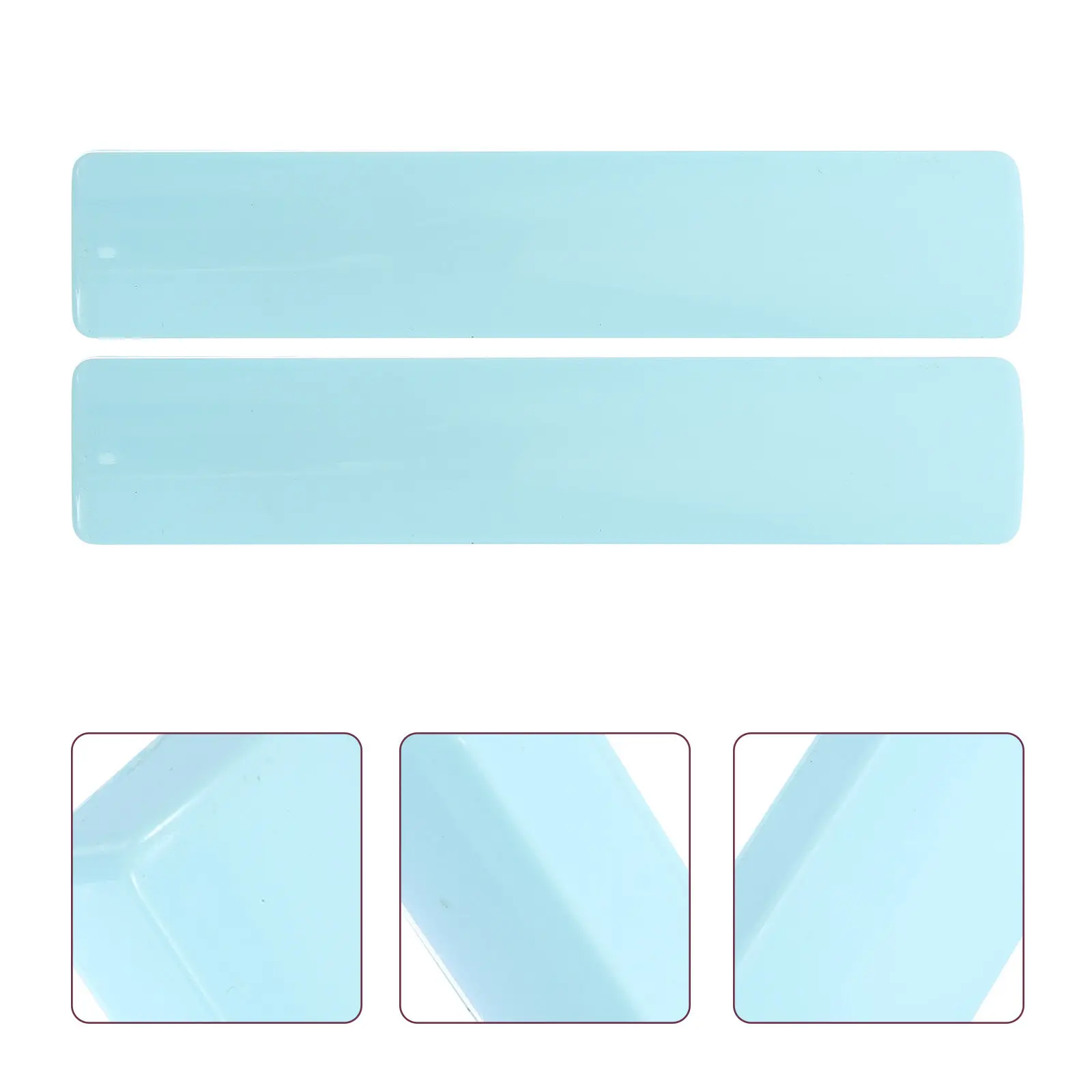 2Pcs Sky-Blue Paperweight Calligraphy Plastic Paperweights Office Desk Decor Chinese Four Treasures Study Supplies Lightweight