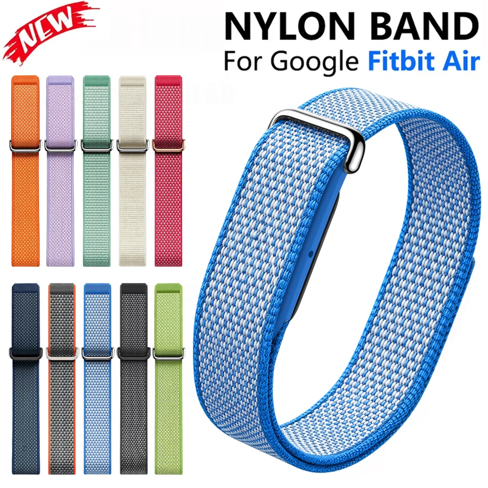 Nylon Loop Sport Braided Watch Strap for Google Fitbit Air Breathable Bracelet For Fitbit Air Fitness Tracker Wristbands Replace