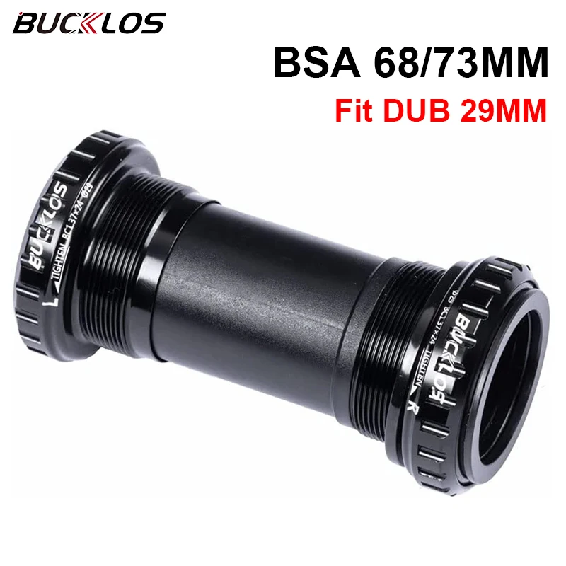 BUCKLOS Road Bike Bottom Bracket BSA 68/73mm Bicycle BB for SRAM DUB 29mm Crankset CNC Process Spindle Threaded Road Cycle Parts