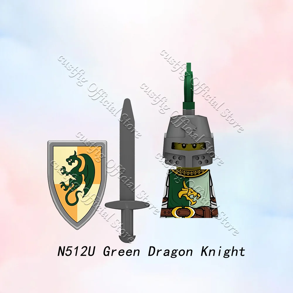 MOC Mittelalterliche Militärische Griechische Spartanische Krieger-Soldatenfigur Baustein Armeekastell König Ritter Schild DIY Bausteine Jungen Spielzeug Geschenk