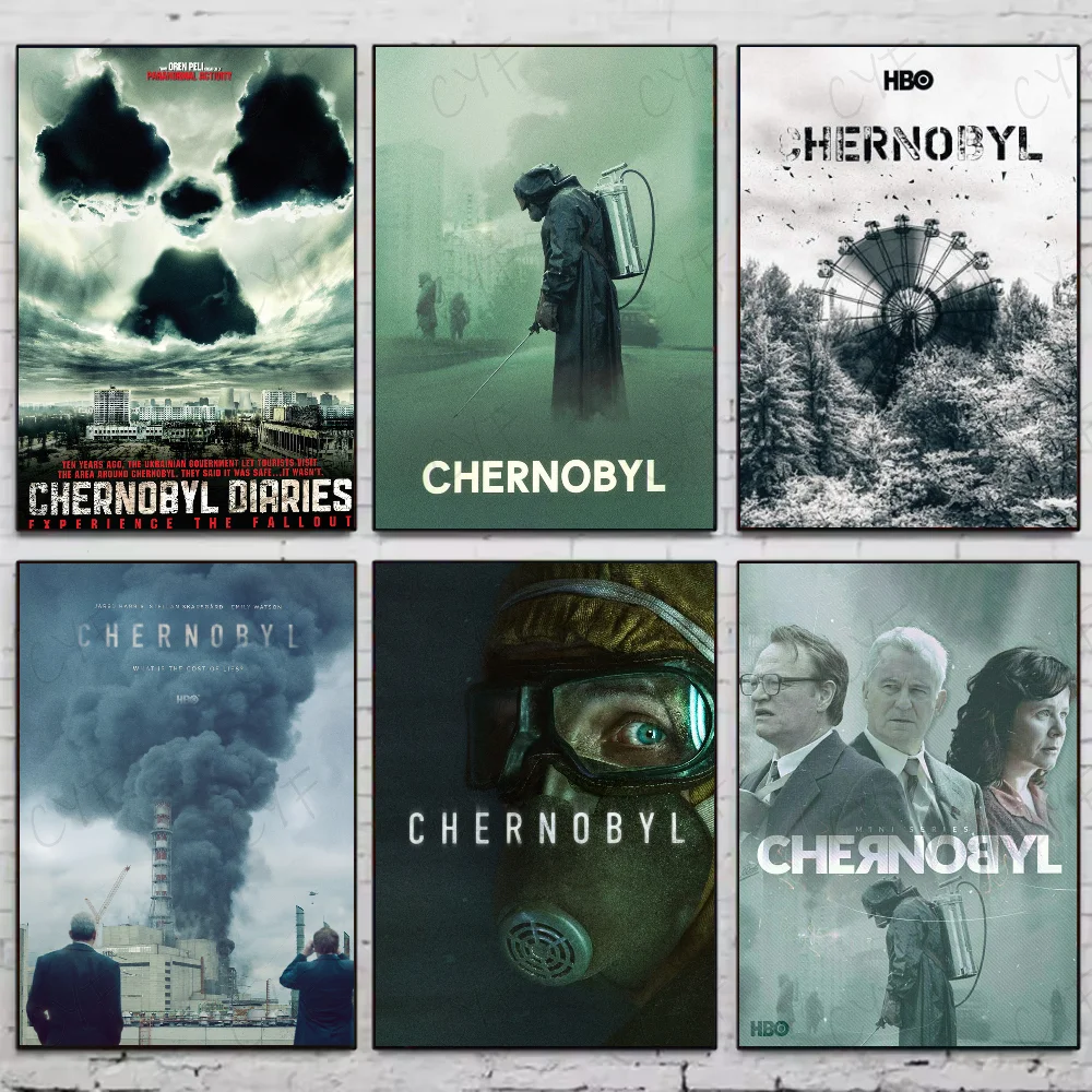 Classic Movie C-Chernobyl Diaries Poster HD Self-Adhesive Wall Art for Living Room Bedroom No Fade Modern Home Decor Stickers