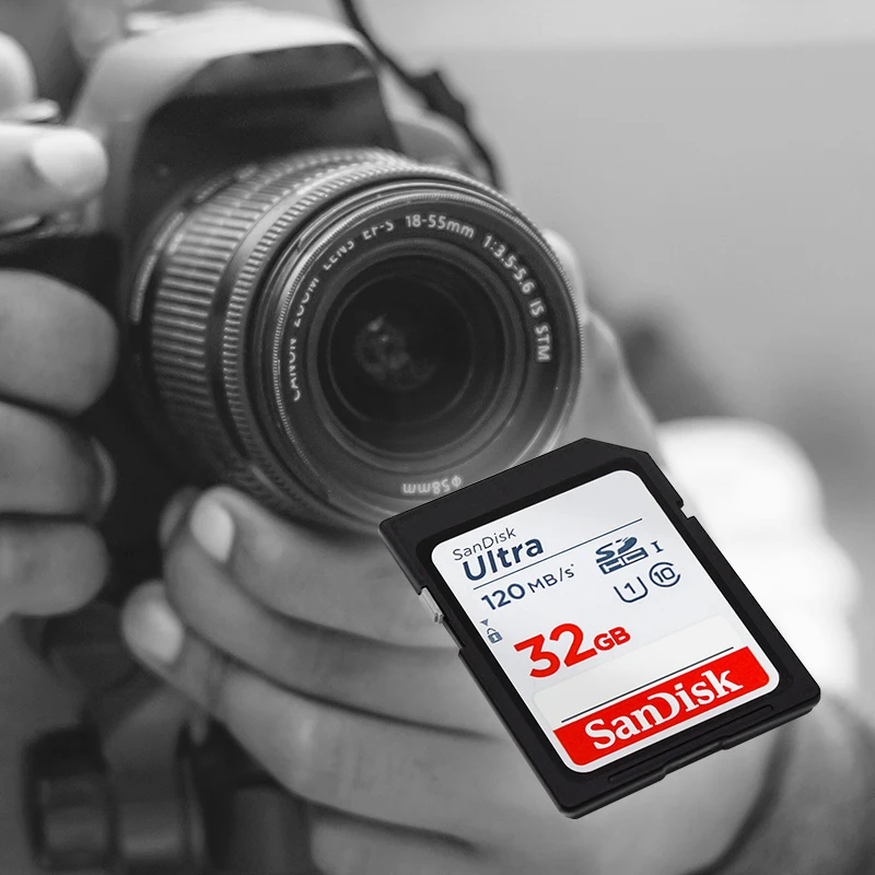 SanDisk SDHC 32GB SDXC 64GB 128GB 256GB 512GB بطاقة الذاكرة C10 U1 UHS-I بطاقة الكاميرا ماكس 150Mb/s 1080P للكاميرا الرقمية