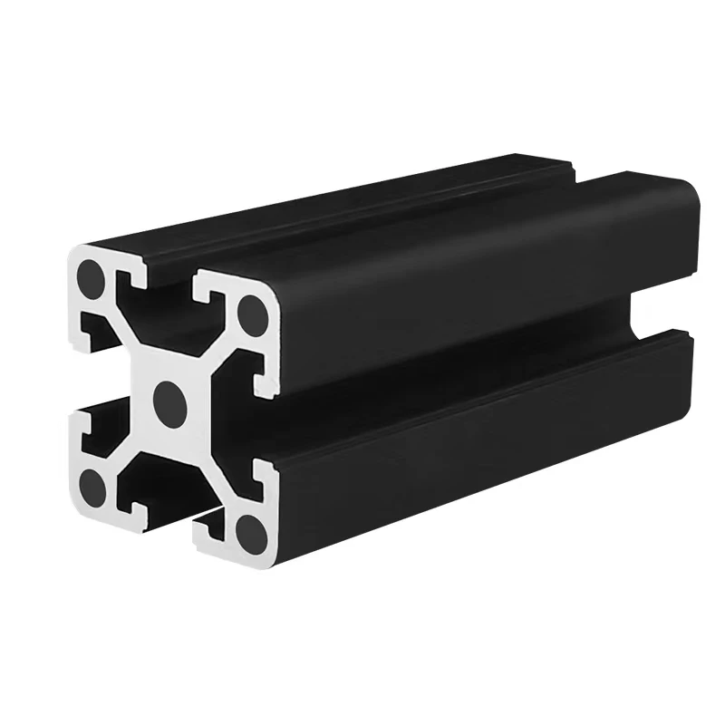 Industrial Aluminum Profile European Standard 4040W-3.0mm Black Heavy-Duty Aluminum Alloy Fish Tank Frame Workbench Frame 40X40