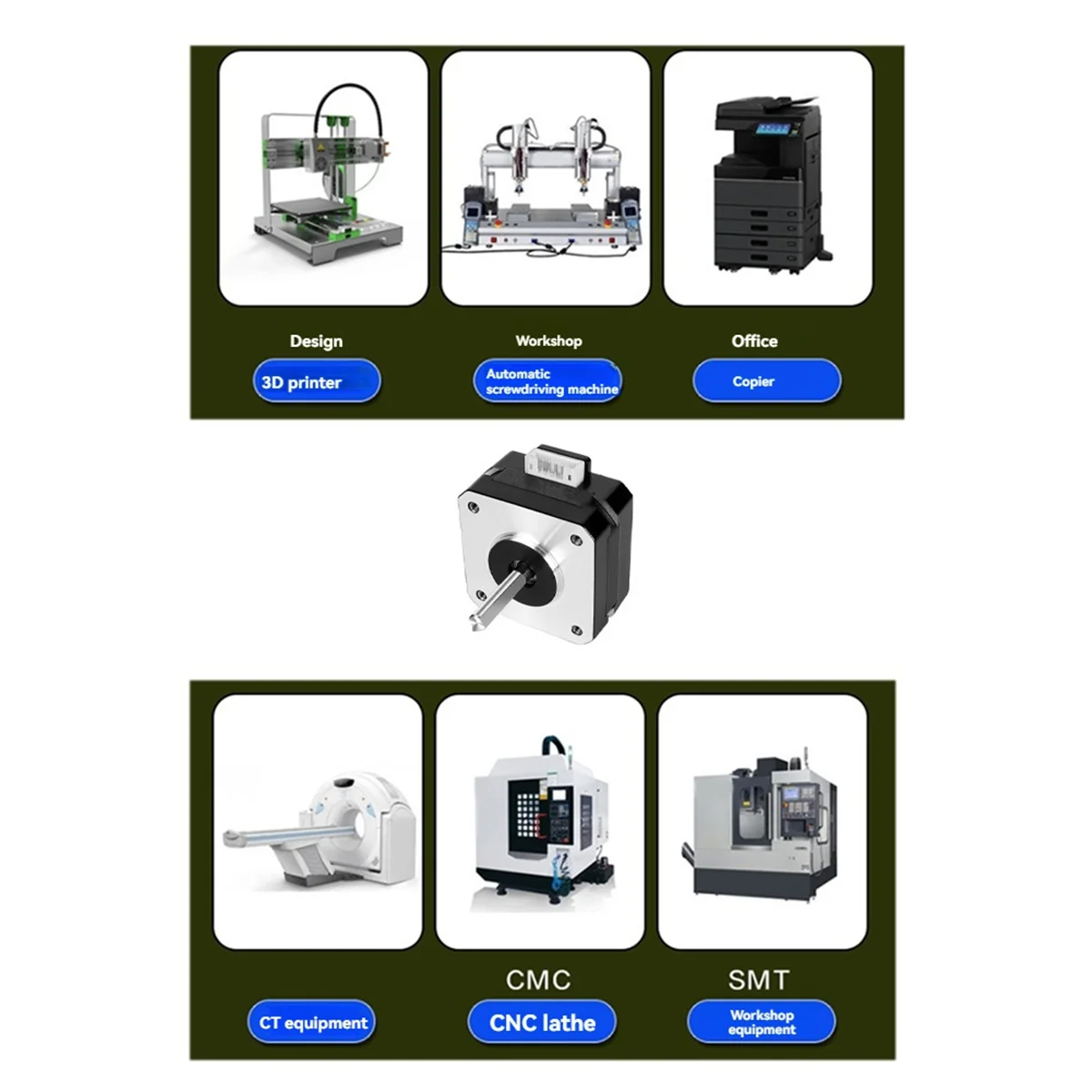42 Motor de passo 42 Motor 1.5A para acessórios de impressora