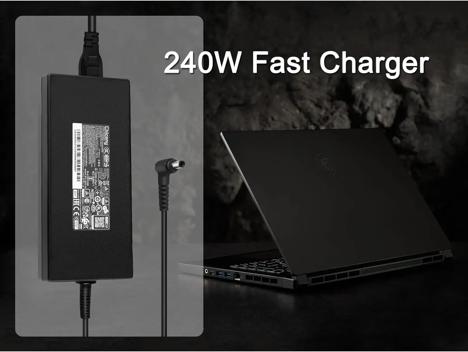 240W 20V 12A Laptop Power Adapter Charger For MSI Delta 15 15 A5EFK 15001 MSI GS66 GF66 GF76 GL66 GL76 Crosshair 17 15 R6E