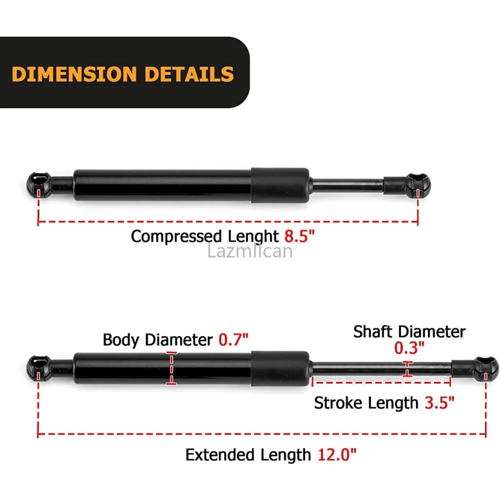 Auto Rear Tailgate Gas Struts For Ford Ranger Truck Assist Shock Damper  2019-2022