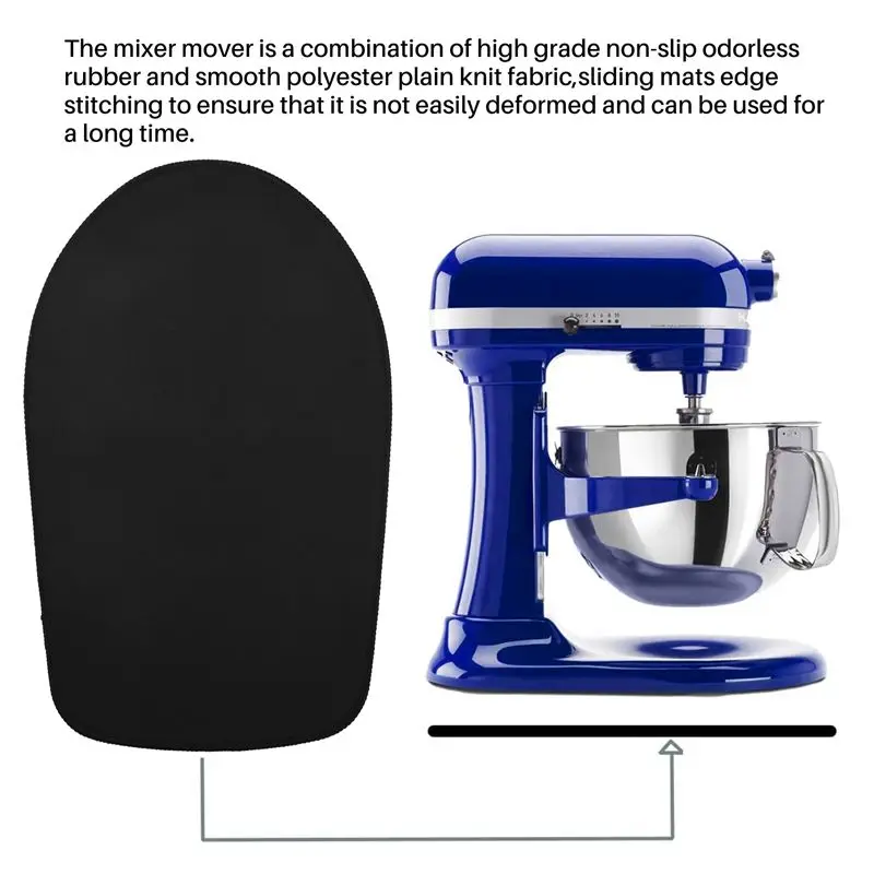 AT59 Mixer Mover Sliding Mats For Kitchenaid Stand Mixer With 2 Cord Organizers Slider Mat Pad For Kitchenaid 4.5-5 Qt