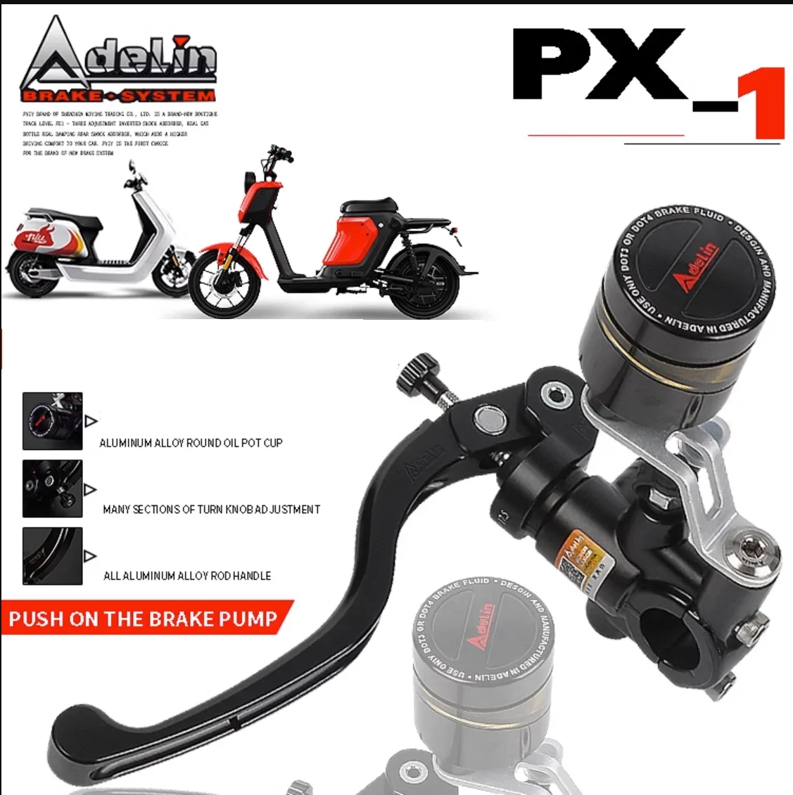 

Radial Mounting 14/15/16/17.5/19mm Upgrade Adelin PX1 Motorcycle Brake Clutch Master Cylinder Lever For Yamaha Kawasaki Suzuki