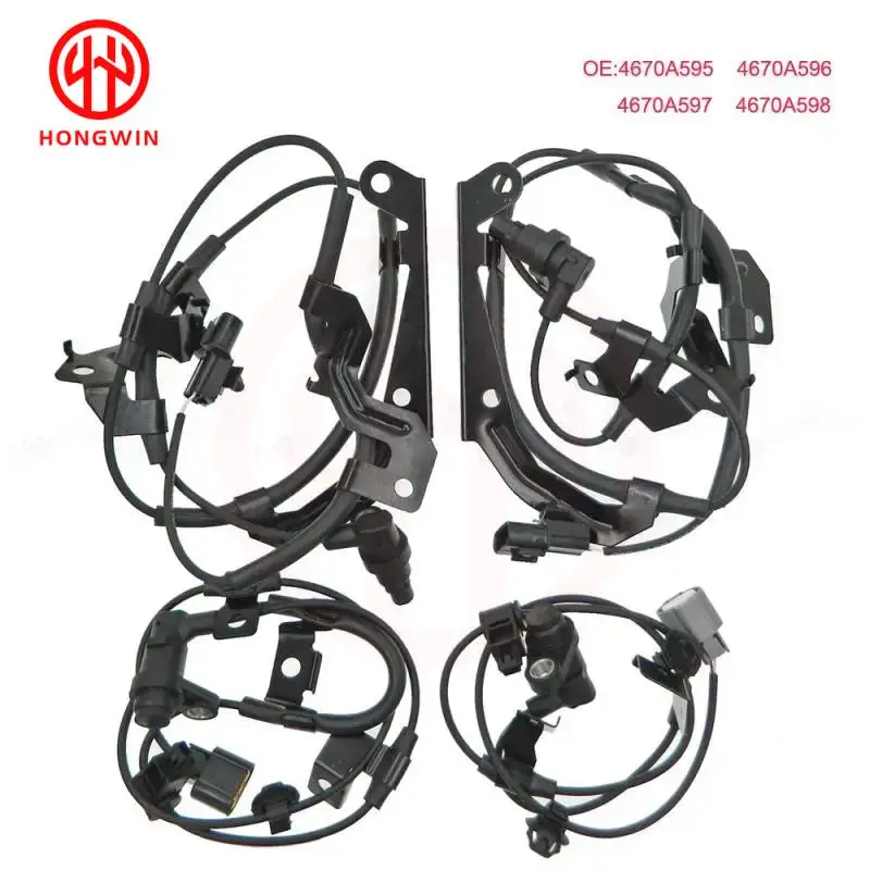 SET 4670A595 4670A596 4670A597 4670A598 Sensor de Velocidade ABS da Roda Dianteira Traseira Esquerda Direita para Mitsubishi L200 Triton 2011-2016