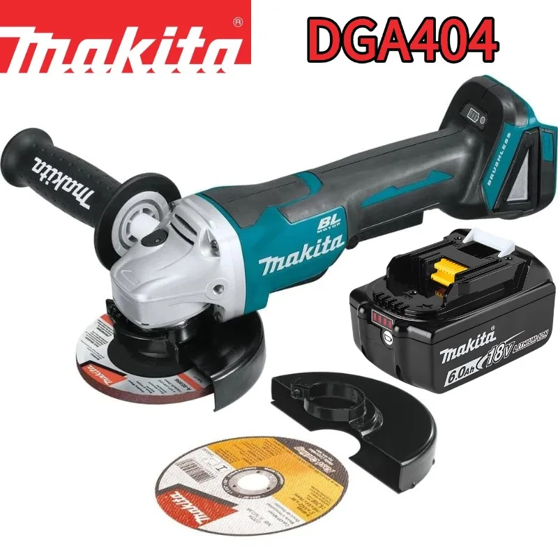 

Original Makita DGA404 100mm Angle Grinder 8500 RPM Low Vibration 4.0m/s² for Masonry Cutting and Surface Grinding Applications