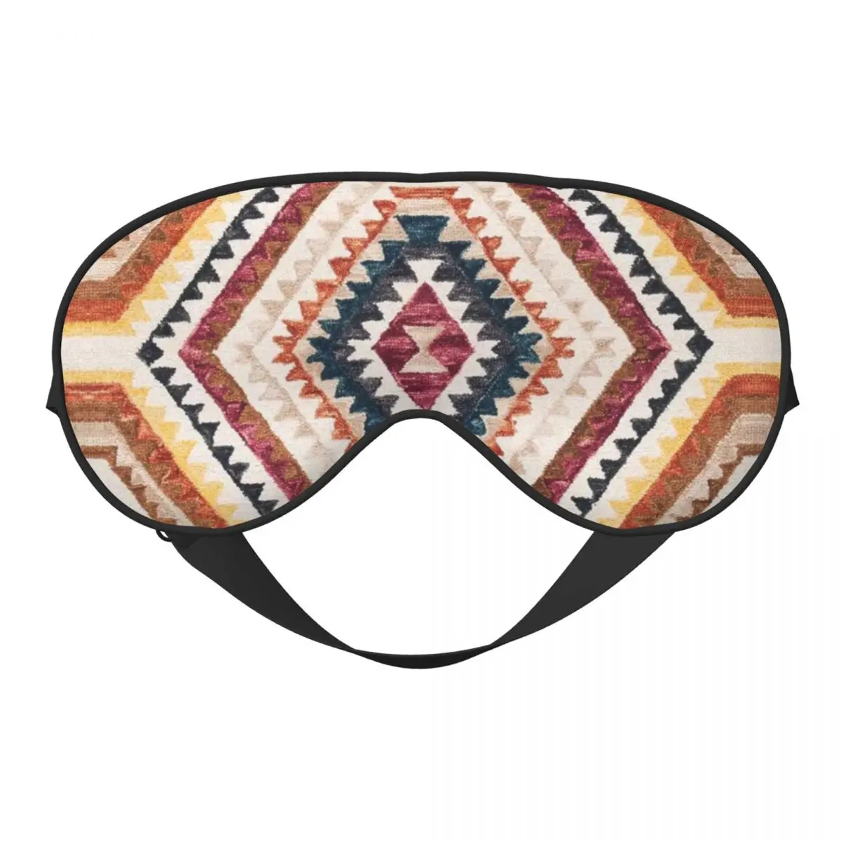 

Custom Bohemian Moroccan Style Artwork Adjustable Eyepatch Bohemian Boho Blindfolds Travel Sleep Eye Mask Lunch Break Eye Cover