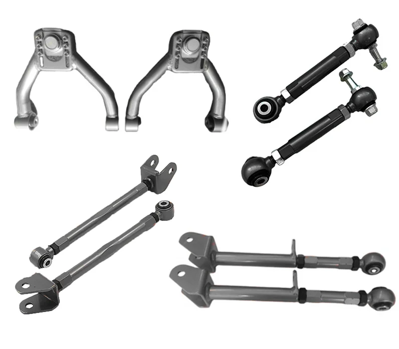Adjustable Front and Rear 4-piece Set Upper Camber Lower Control Arm YZ051 for Toyota Mark II Chaser Cresta JZX90/JZX100