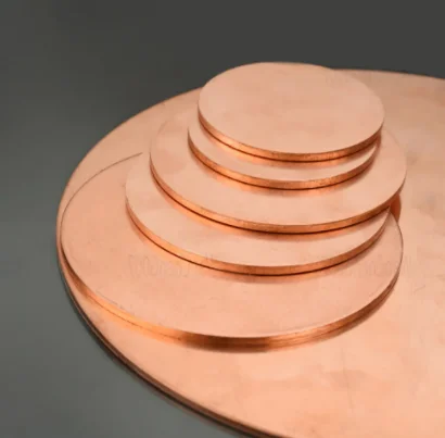 5pcs T2 Copper Disc Diameter 30mm 31mm 32mm 33mm 34mm 35mm~50mmPure Copper Round Plate Circular Sheet Thickness 0.1mm - 5mm