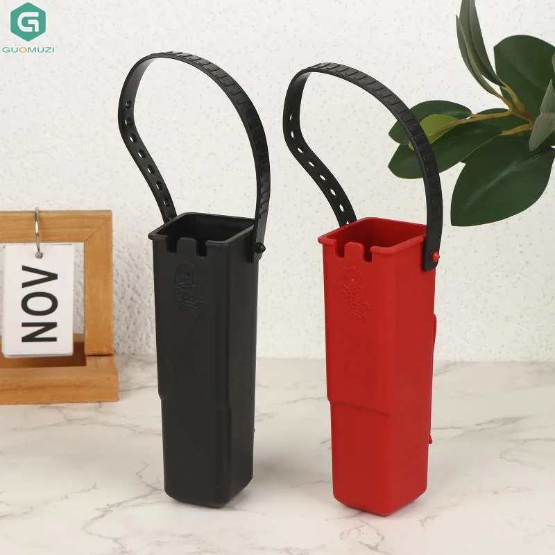 1/2PCS Plastic Black/Red Fishing Pliers Holder Lure Box Accessory Lure Storage Box Detachable Insertable Plastic Box Hanging