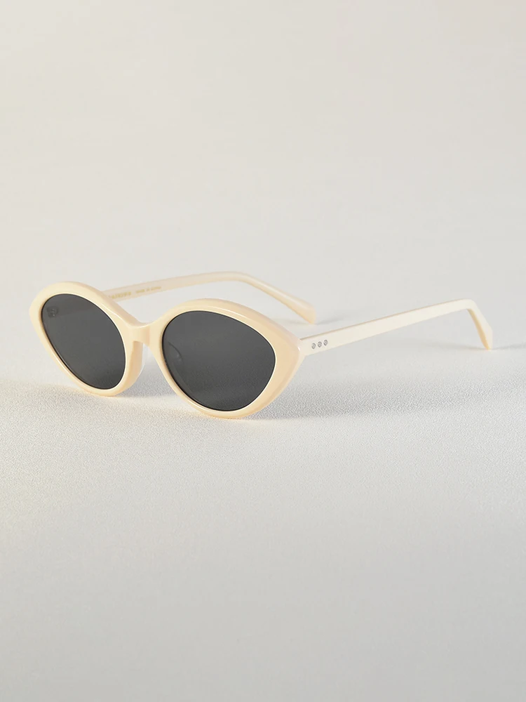 

Oval Fashion Sunglasses for Women Thin Acetate High Quality Eyewear Custom Prescription Optical Outdoor Driving Travel Glasses