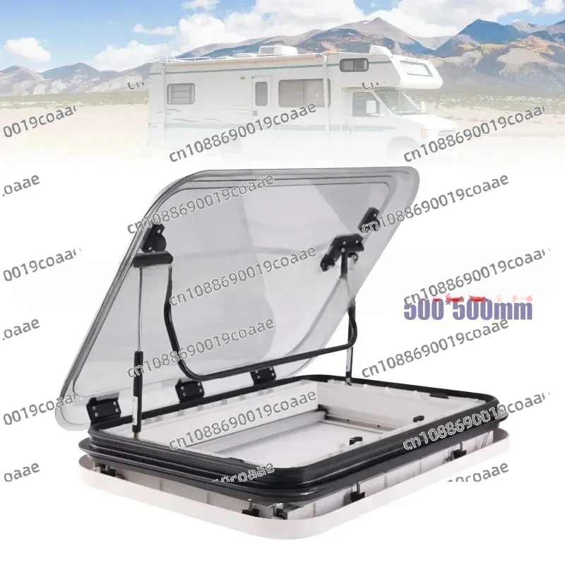 Can be customized Large Caravan RV Skylight Roof Vent Hatch 3-Size with LED Light 500/700/800 x 500mm Cut Out for Motorhome