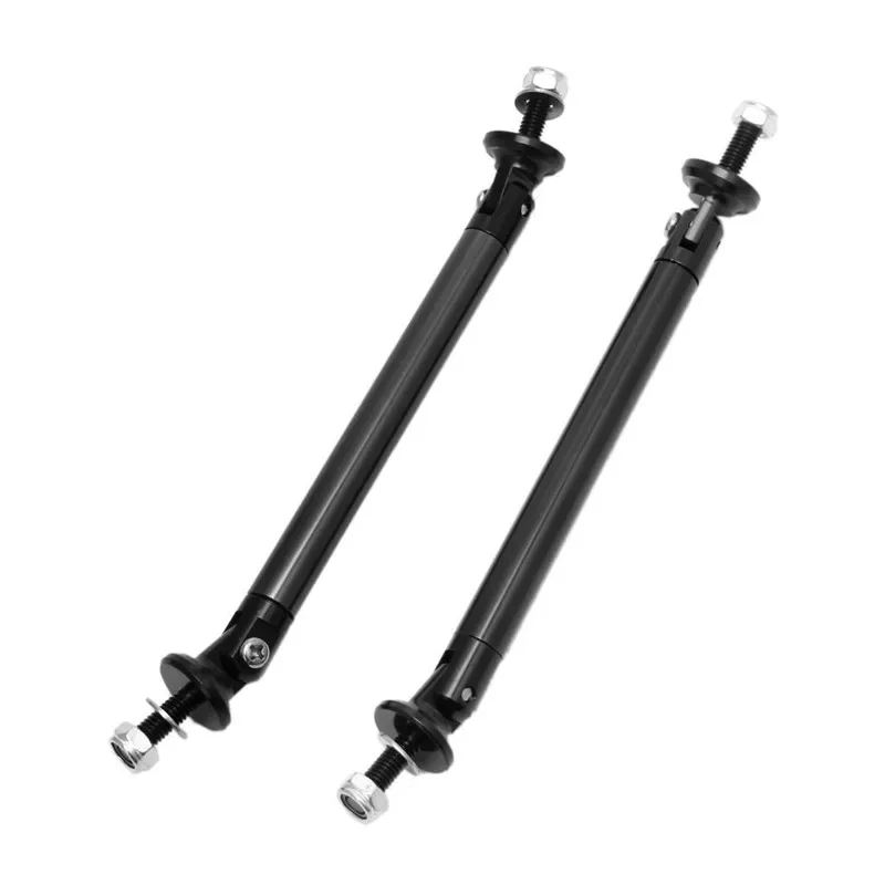 Car Front Frame Bumper 2pcs Universal JDM Adjustable  Lip Protector Rod Support Bars Decor Lip Rod Splitter Strut Tie Bar Kits