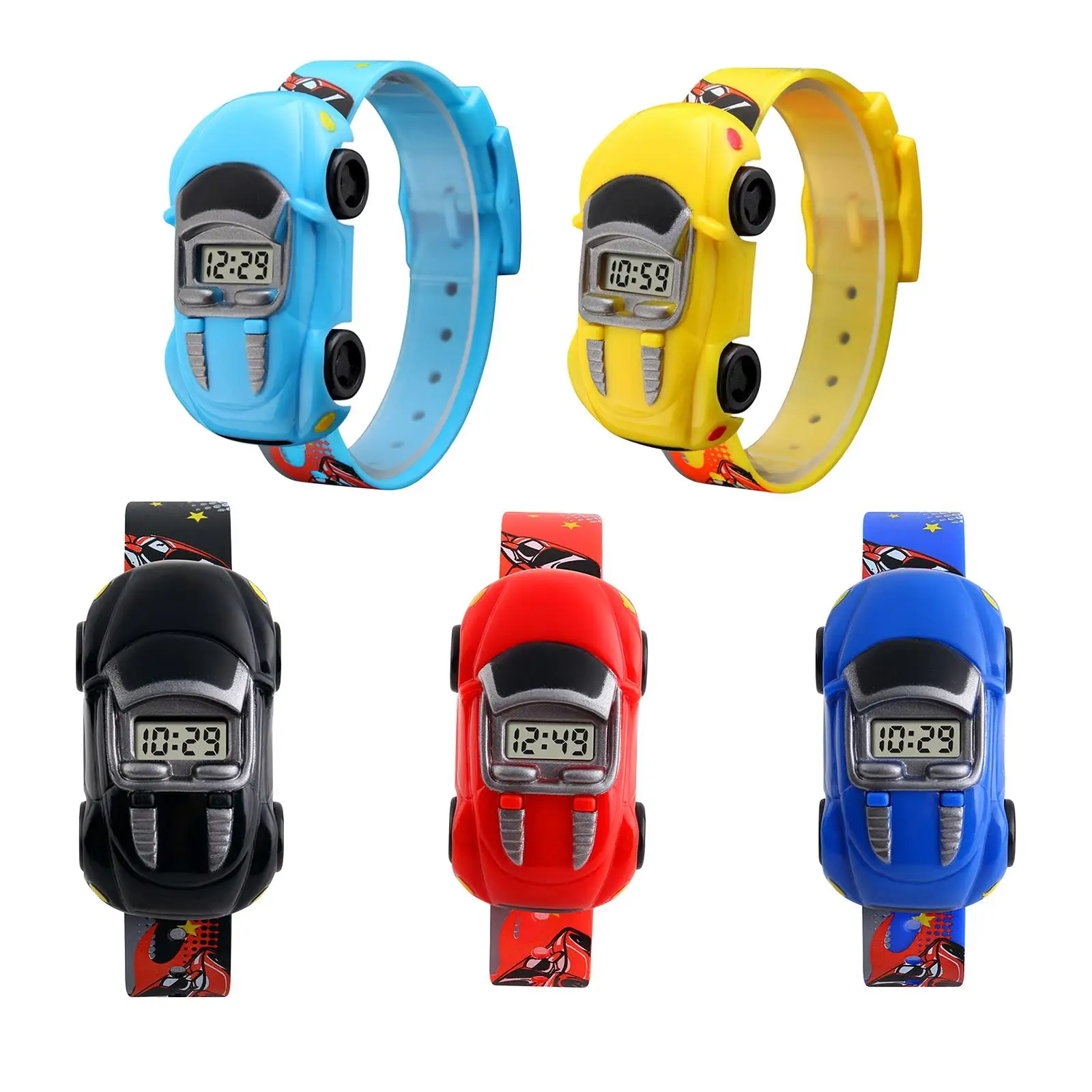 

Cartoon Boy Toy Fashion Wristwatch Car Shape Gift Made of Premium Materials