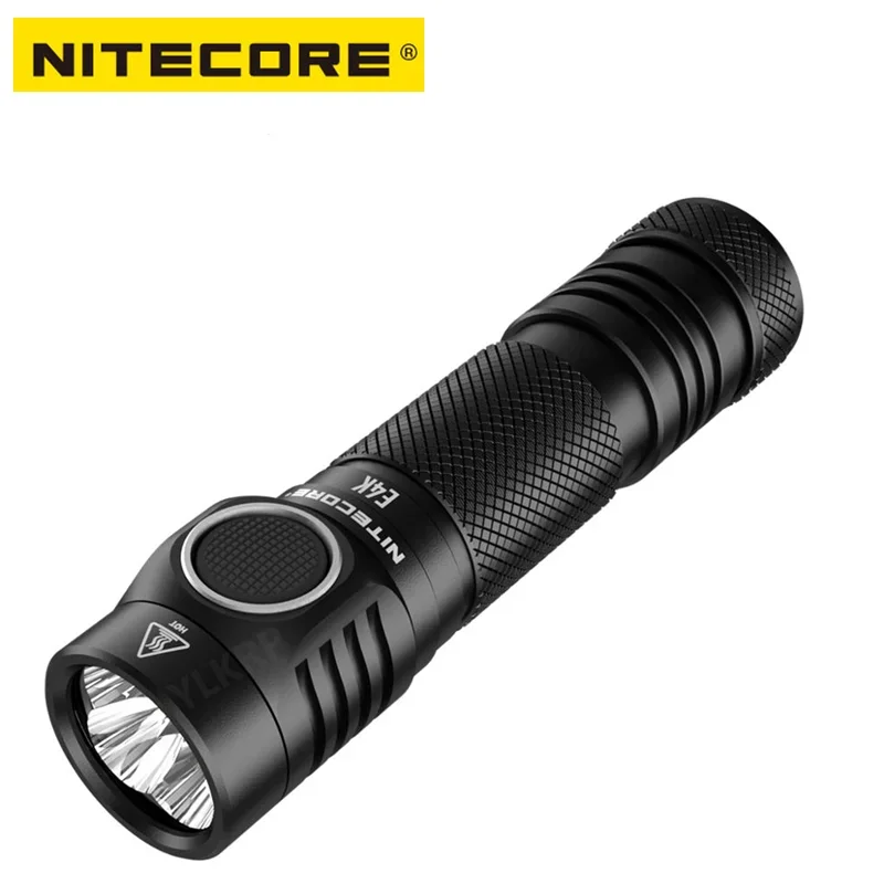 NITECORE E4K Troch Light Rechargeable 4400 Lumens With NL2150HPR  21700 5000mAh Battery Self-defense LED EDC Flashlight