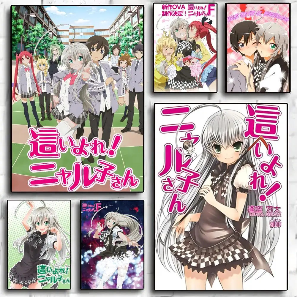 Nyaruko Crawling with Love! Anime Poster Living Room Bedroom Party Bar Decor Moisture-proof Art Wall Painting