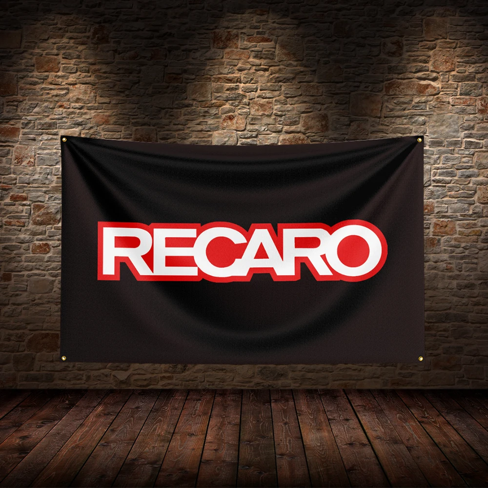 3x5 Ft R-Recaros  Flag Polyester Printed Car Flags for Room Garage Decor