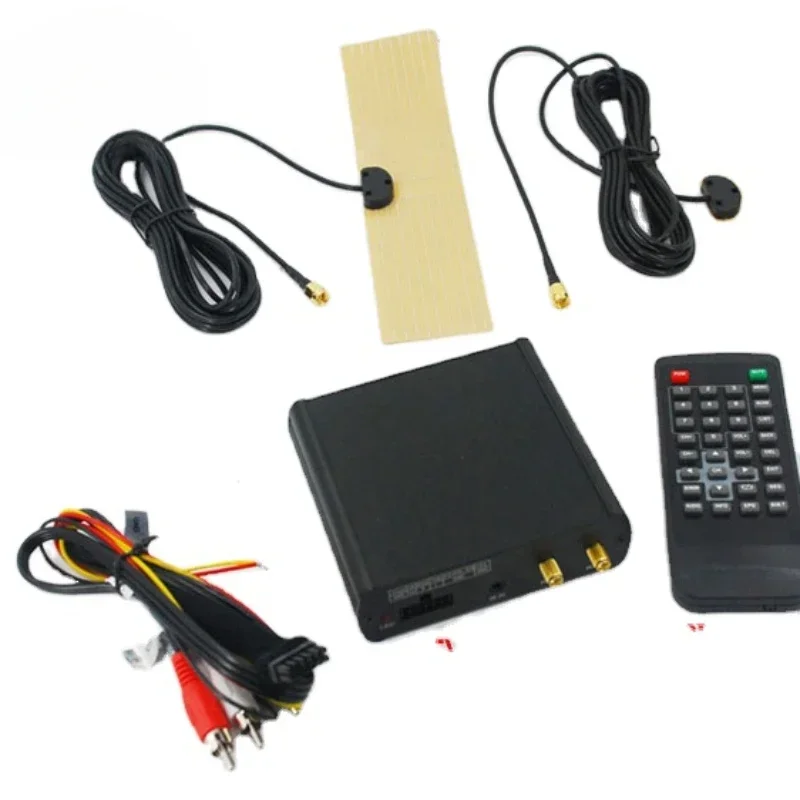 Car ISDB-T Set Top Box Car Digital TV Receiving Box TV Tuner Receiver Full One Seg With Two Tuner Antenna