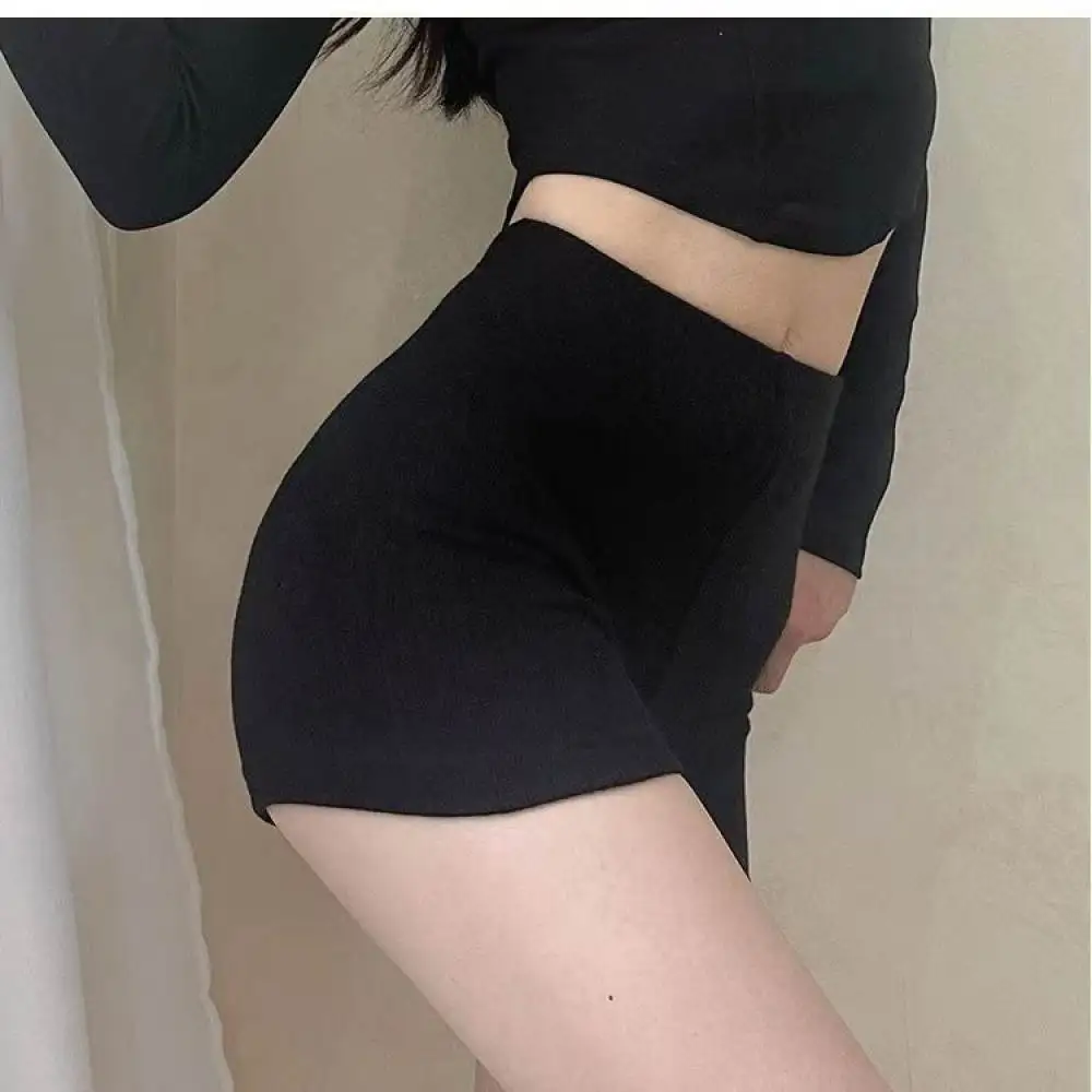 High Waisted Fitness Shorts Women Seamless Yoga Pants Butt Lifting Athletic Gym Wear Tight Running Bottoms Breathable Hot