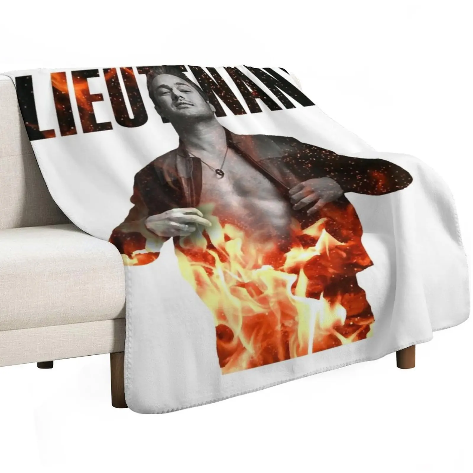 Retro Lieutenant Kelly Severide From Chicago Fireplease Arrest Me Once The Fires Out Throw Blanket For Sofa Thin Blankets