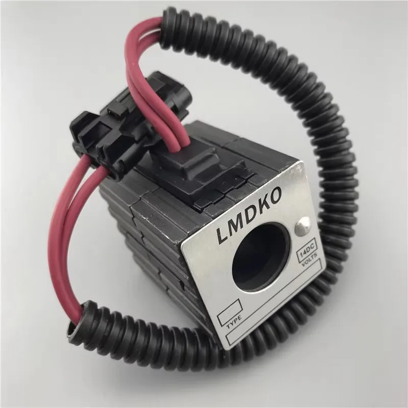 

Suitable for XCMG excavator Ward Lovol Sany JCM Shanhe intelligent pilot safety lock solenoid valve coil