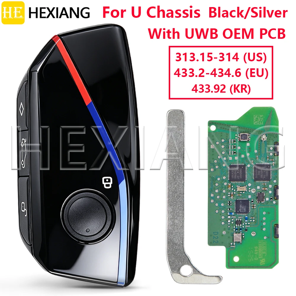 HE OEM PCB Or Car Remote Key For BMW X2 iX2 2023+ U11 U12 X1 iX1 2022+ U06 2 Active Tourer 2022+ U10 With UWB Global 315 434MHz