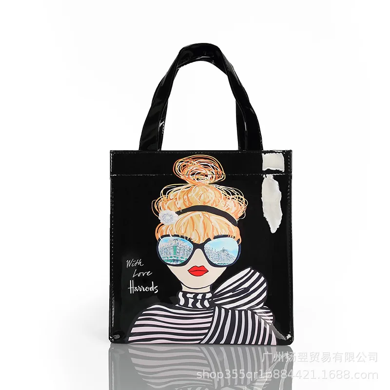 

Small European and American fashion shoulder bag, handbag, bento bag, tutoring bag, tote bag, shopping bag, storage bag