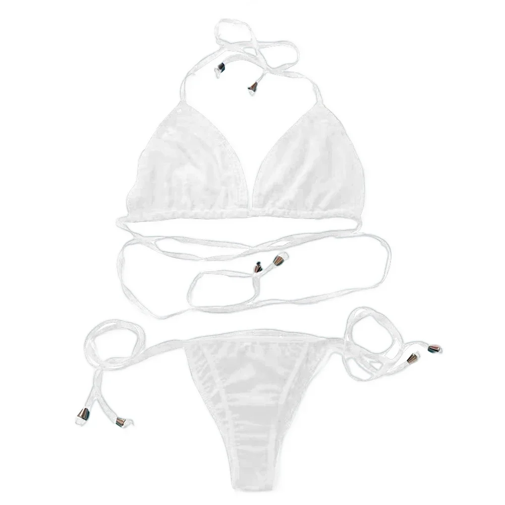 Sexy Swimsuit Bikinis Women Swimwear High Cut Bathing Suit Push Up Biquinis Bandage Beachwear Solid Bikini Sets
