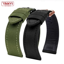 Nylon watchband for I-WC s-eiko swristband Canvas Durable Sport Watch Strap comfortable Leather bottom 16mm 18mm 20mm 22mm 24mm