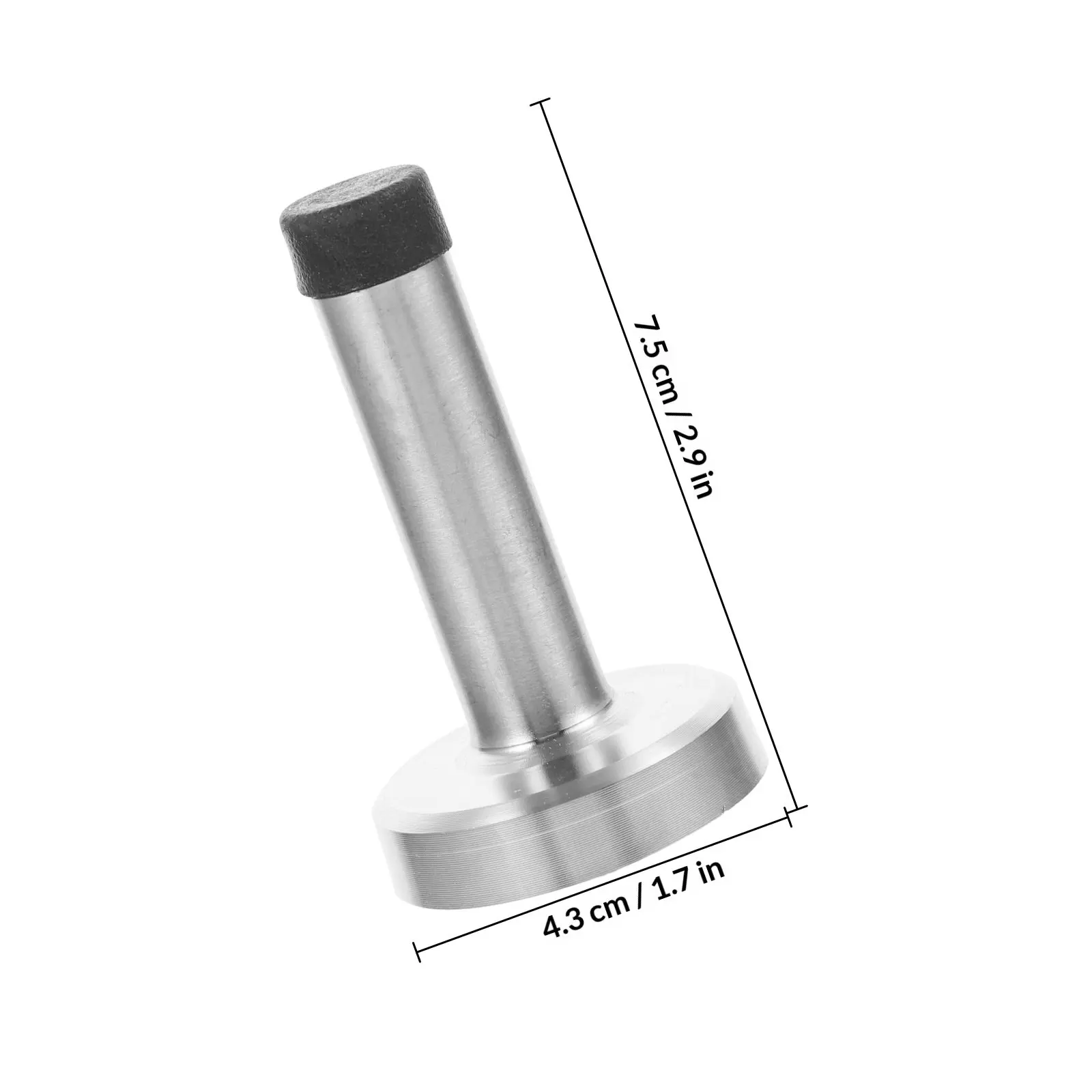 Floor Door Stopper 7.5cm Sturdy Stainless Steel Floor Mounted Door Stopper Rustproof Wall Protector for Indoor Outdoor Use