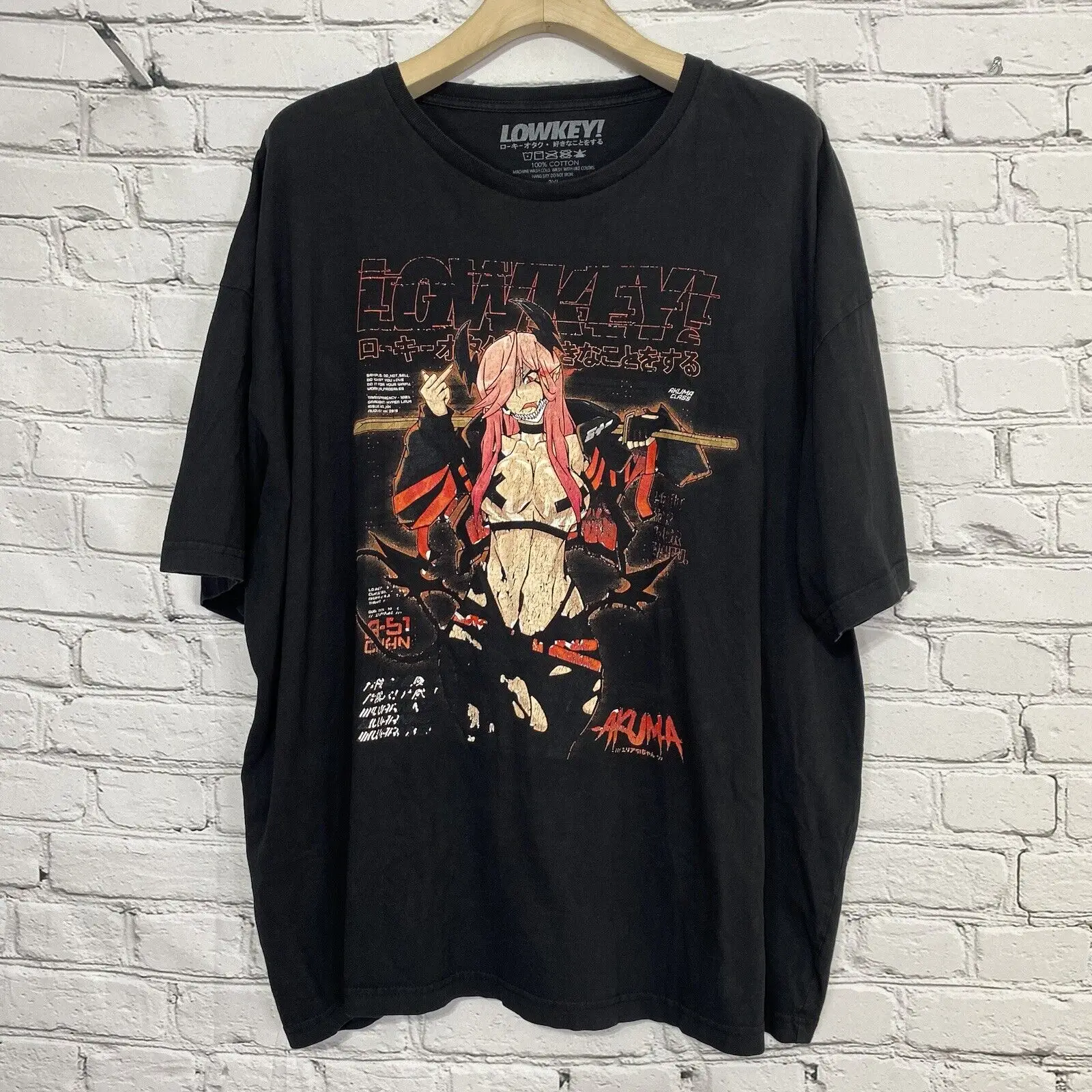 Lowkey Geeks T-Shirt Size 3XL Chan Akuma Issue 20 A-51 Do It For Your Waifu RARE