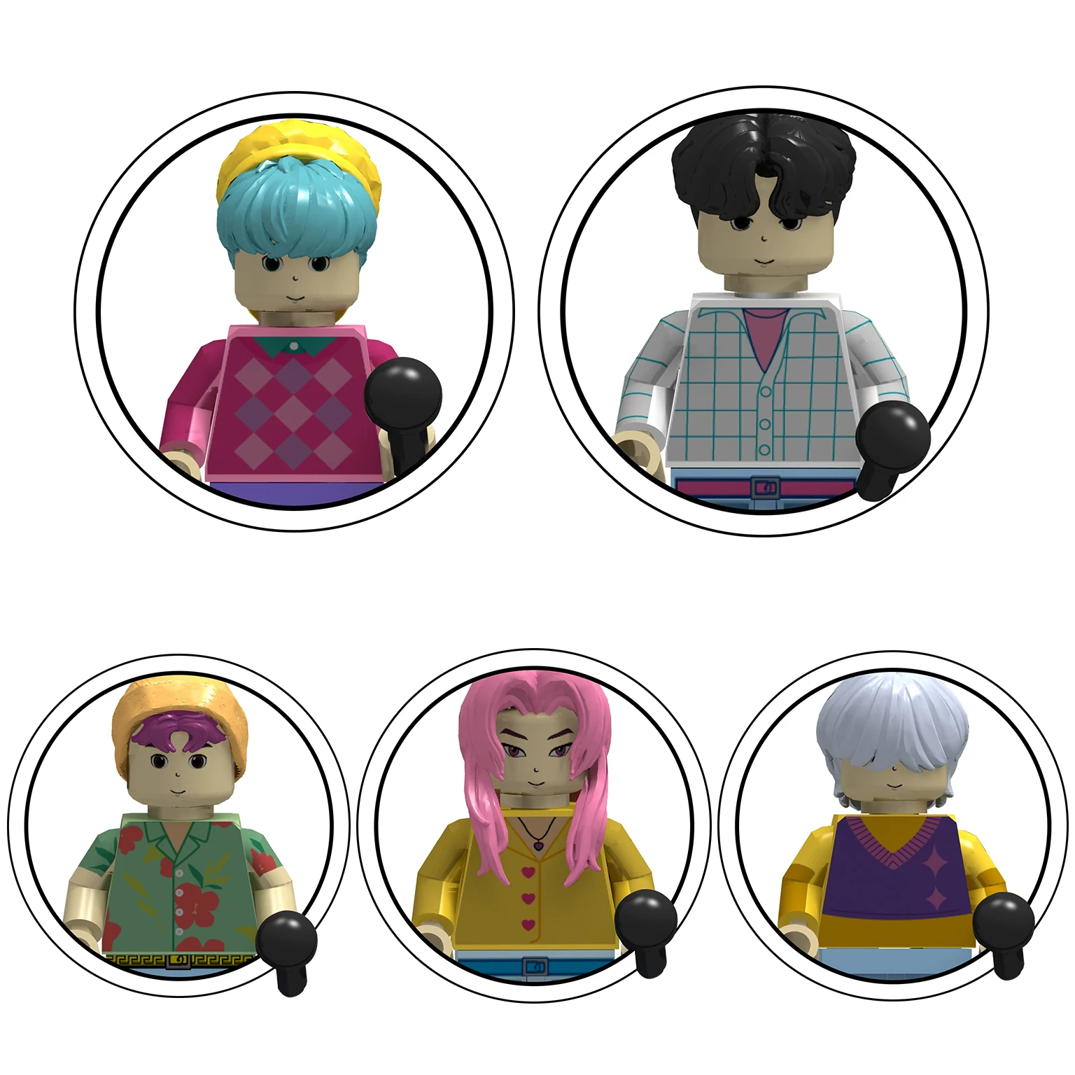 2026 الطوب الجديد أنيمي البوب الفتيات مجموعة الشيطان هنتر مجموعات سلسلة ميلا زوي لومي أرقام نموذج تجميعها اللبنات الاطفال اللعب