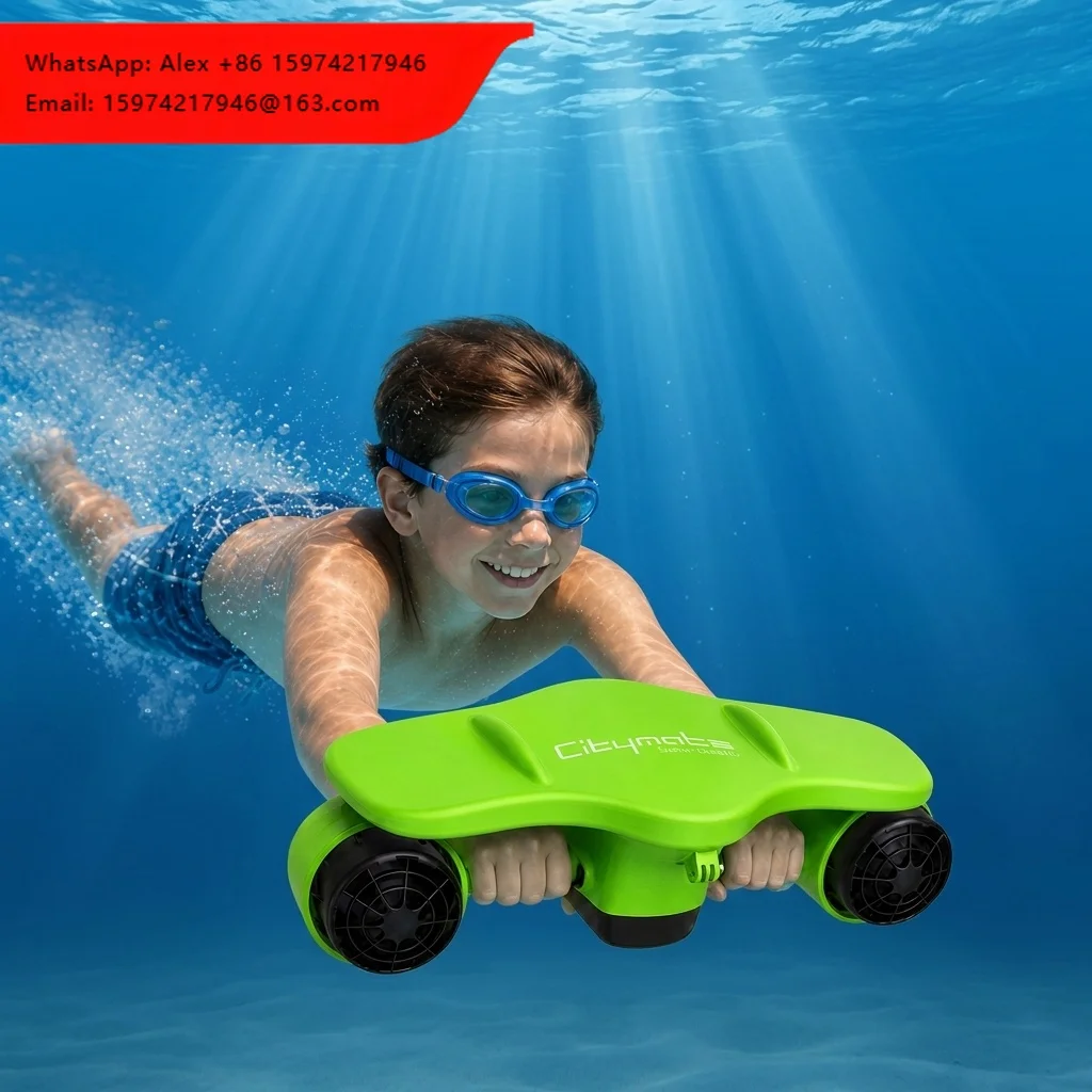 

Underwater Sea Scooter Thruster Propeller Booster Used For Water Sports, Swimming Pools Diving Snorkeling And Ocean Exploration