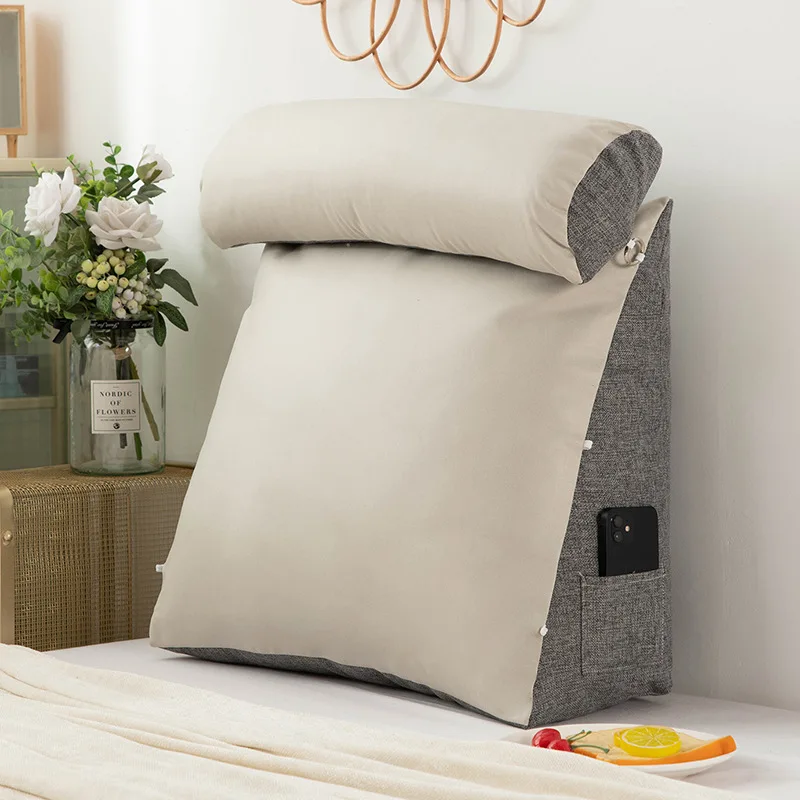 

Technology Cloth Headboard Cushion New Soft Bag Breathable Bed Pillow Large Backrest Tatami Bed Backrest Cushion Waist Pillow