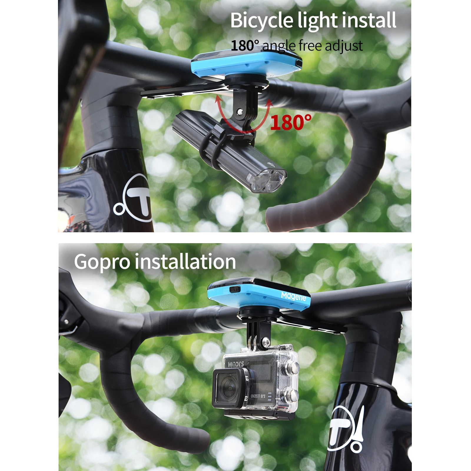 Bicycle Computer Mount GPS Bicycle Mount Adjustable Angle for Garmin Edge