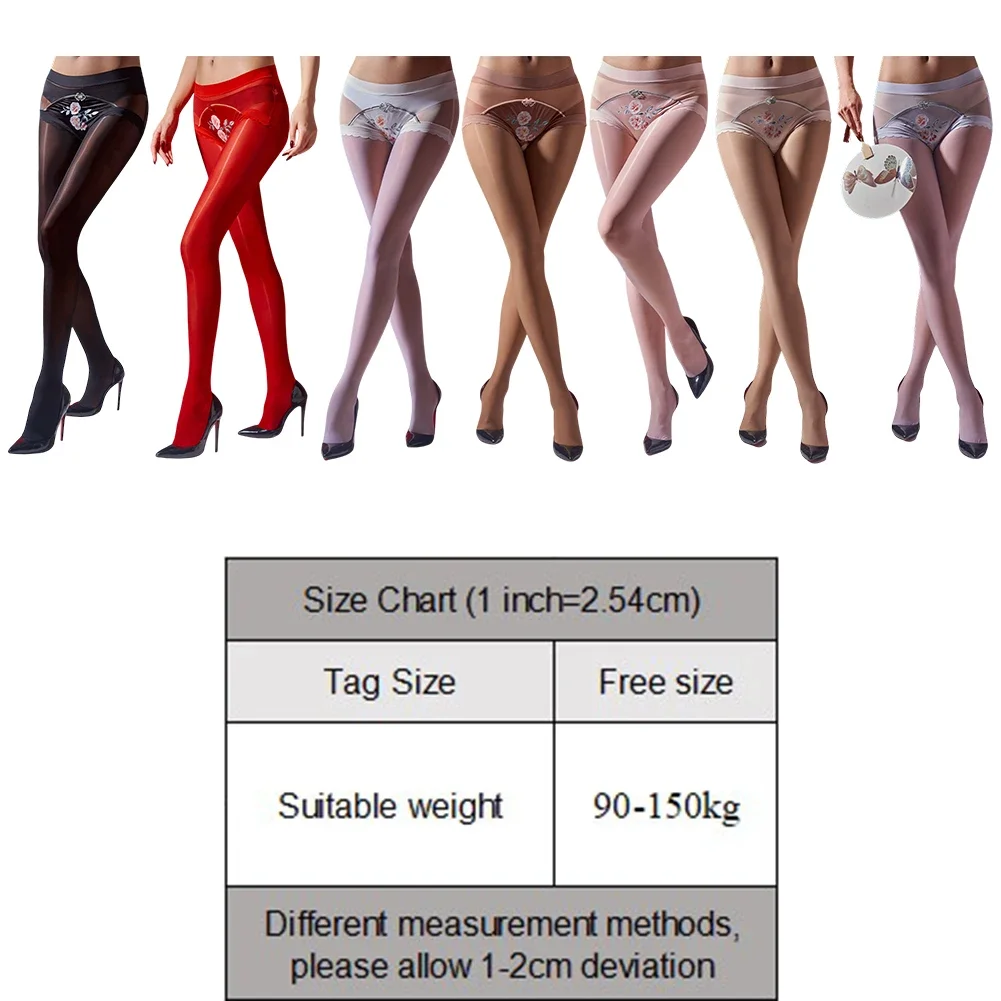 بذلة نسائية مرنة مثيرة شفافة من خلال جوارب لامعة رقيقة جدًا لتشكيل الجسم جوارب للسيدات جوارب ضيقة قابلة للتنفس يوتار #5