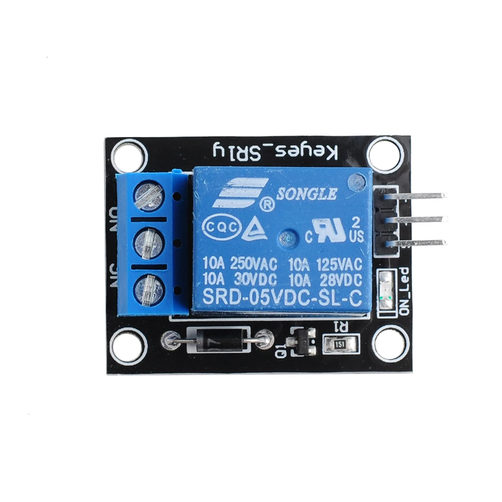 10 Stück 5 V 1-Wege-Kanal-Relaismodul SRD-05VDC-SL-C mit NO/NC-Kontaktsteuerung, unterstützt High-Level-Trigger für Arduino – Detail 3