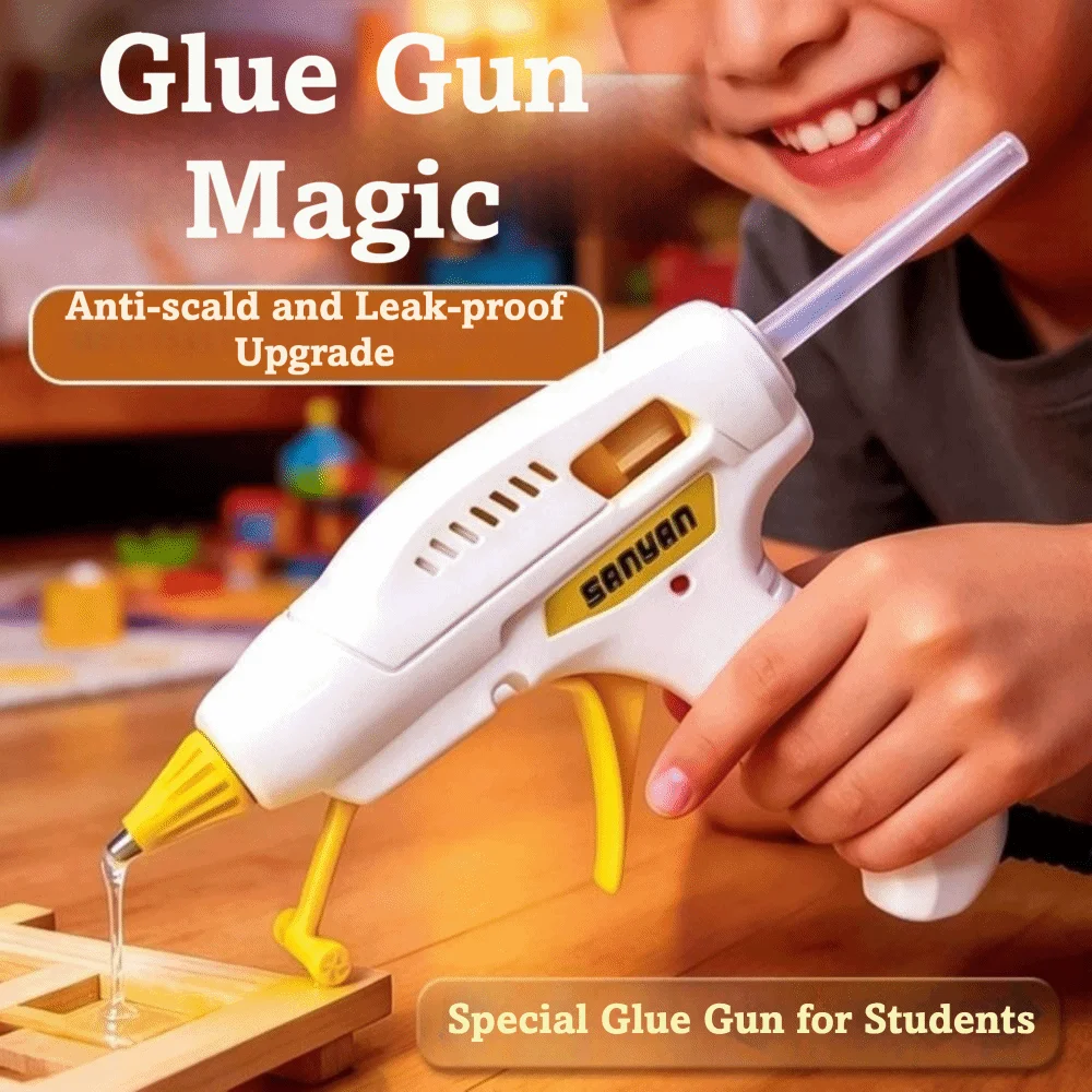 High Viscosity Hot Glue Hot Melt Glue Sticks Strong Adhesive Mini Glue Safety Design Portable Hot Melting Glue