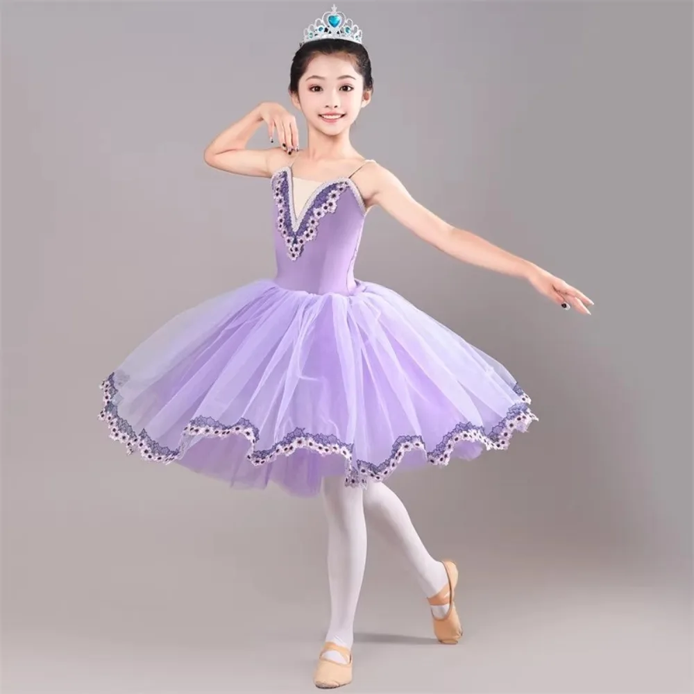 バレエドレスダンスウェアパーティープリンセス子供服女性子供服女性レオタード女の子のためのバレエチュチュダンス衣装