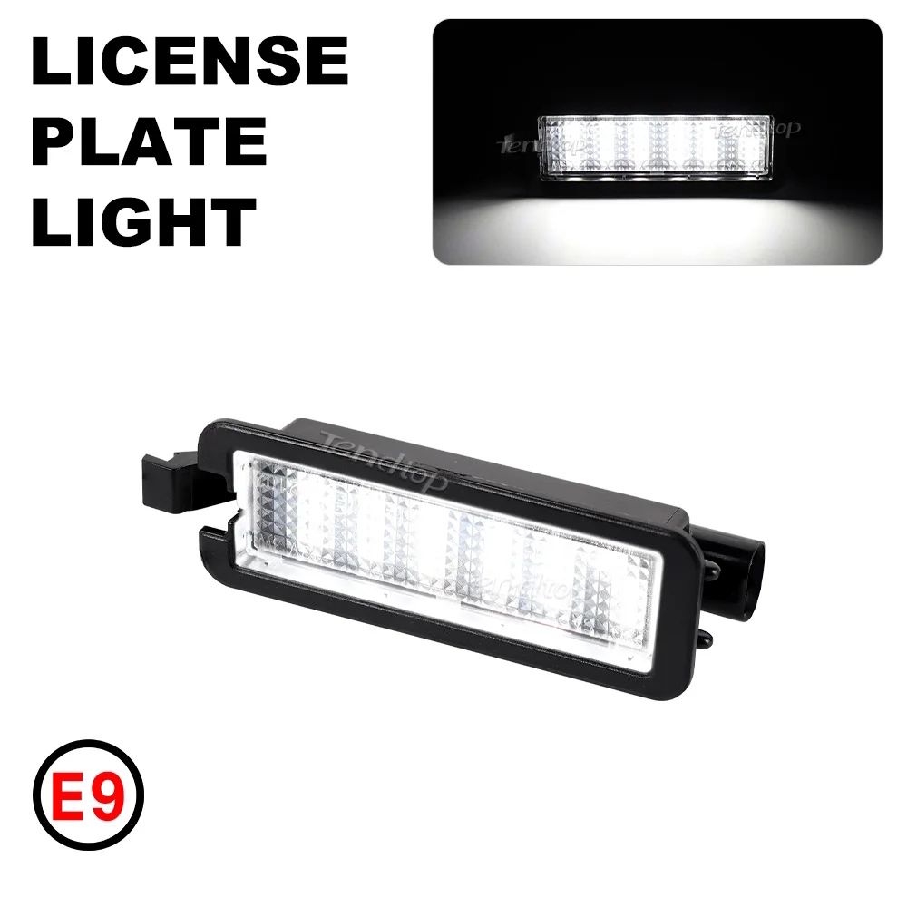 LED License Plate Light Rear Bumper for 2015-2023 Dodge Charger Challenger Chrysler 300 for Jeep Compass