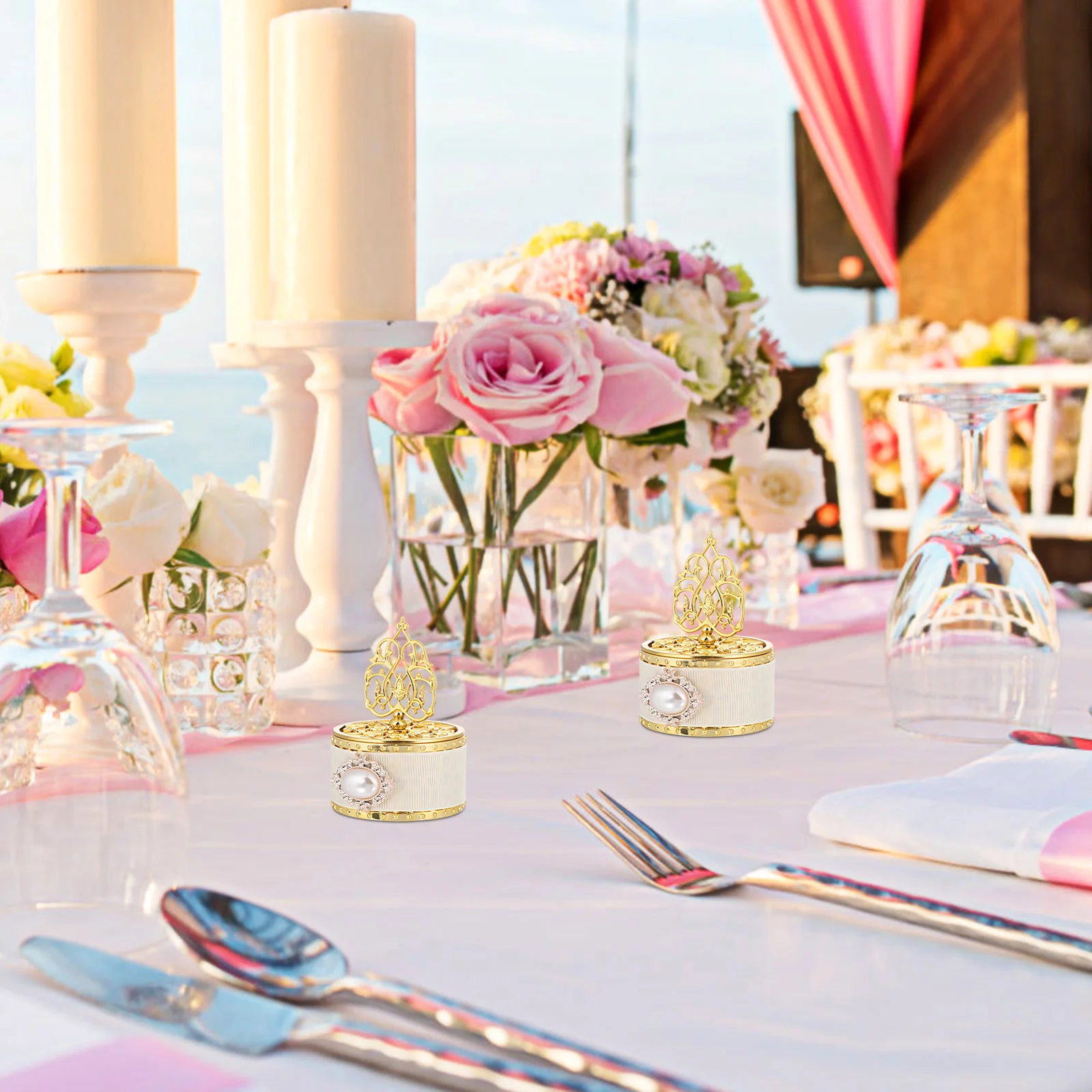 

Wedding Favor Boxes 12 Pcs Plastic Candy Container Holder for Party Favors Treat Boxes Gift Boxes Chocolate Boxes Bridal Shower