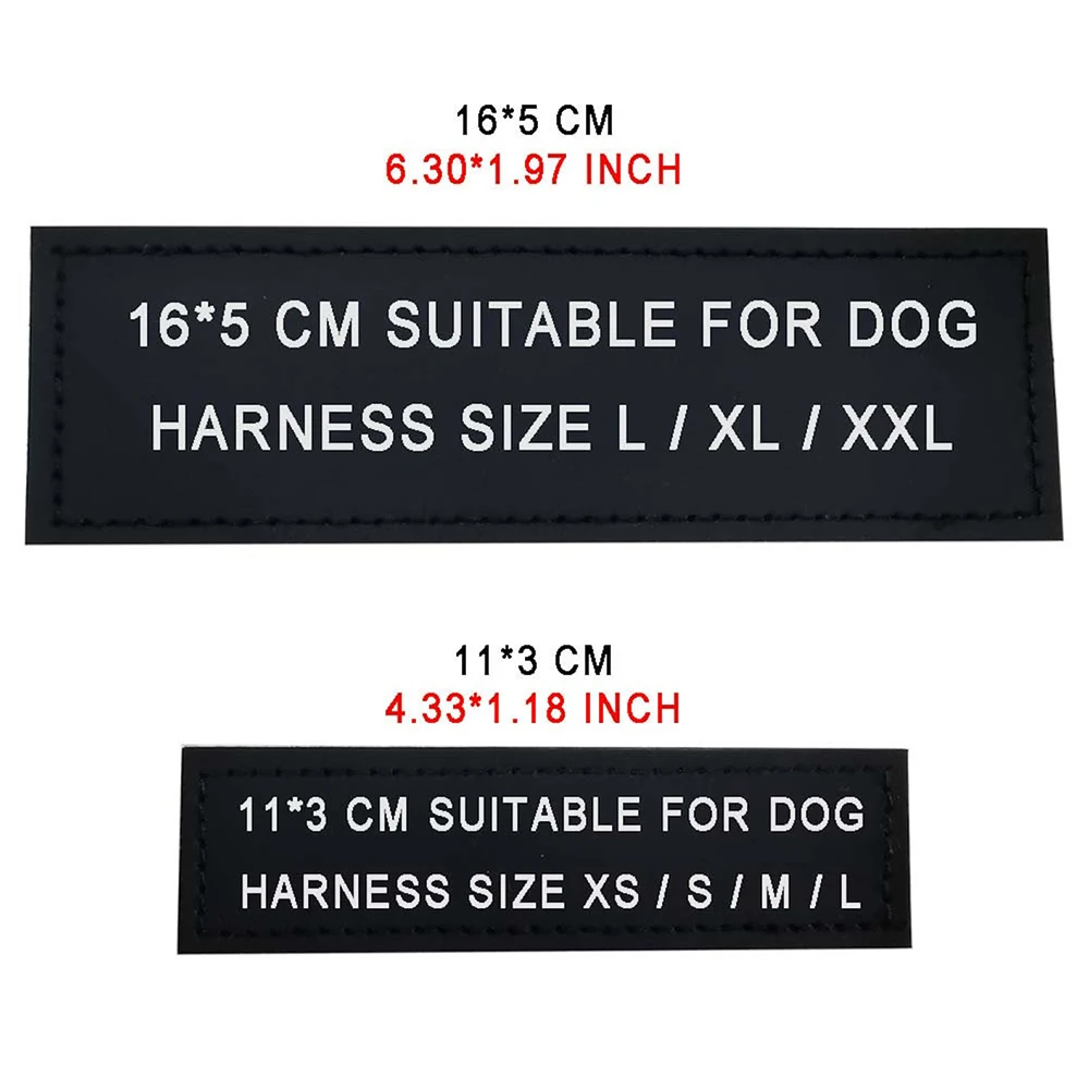 2Pcs Personalized Dog Name Tag, Pet Harness Collar, ID Label Stickers, Custom Text, DIY Name Logo, Chest Strap Tag