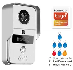 2MP 1080P Tuya APP WIFI  DC/48V POE IP Doorbell With Indoor Chime Video Door Phone 140Degree Wide Angle H.265 Video Door Phone