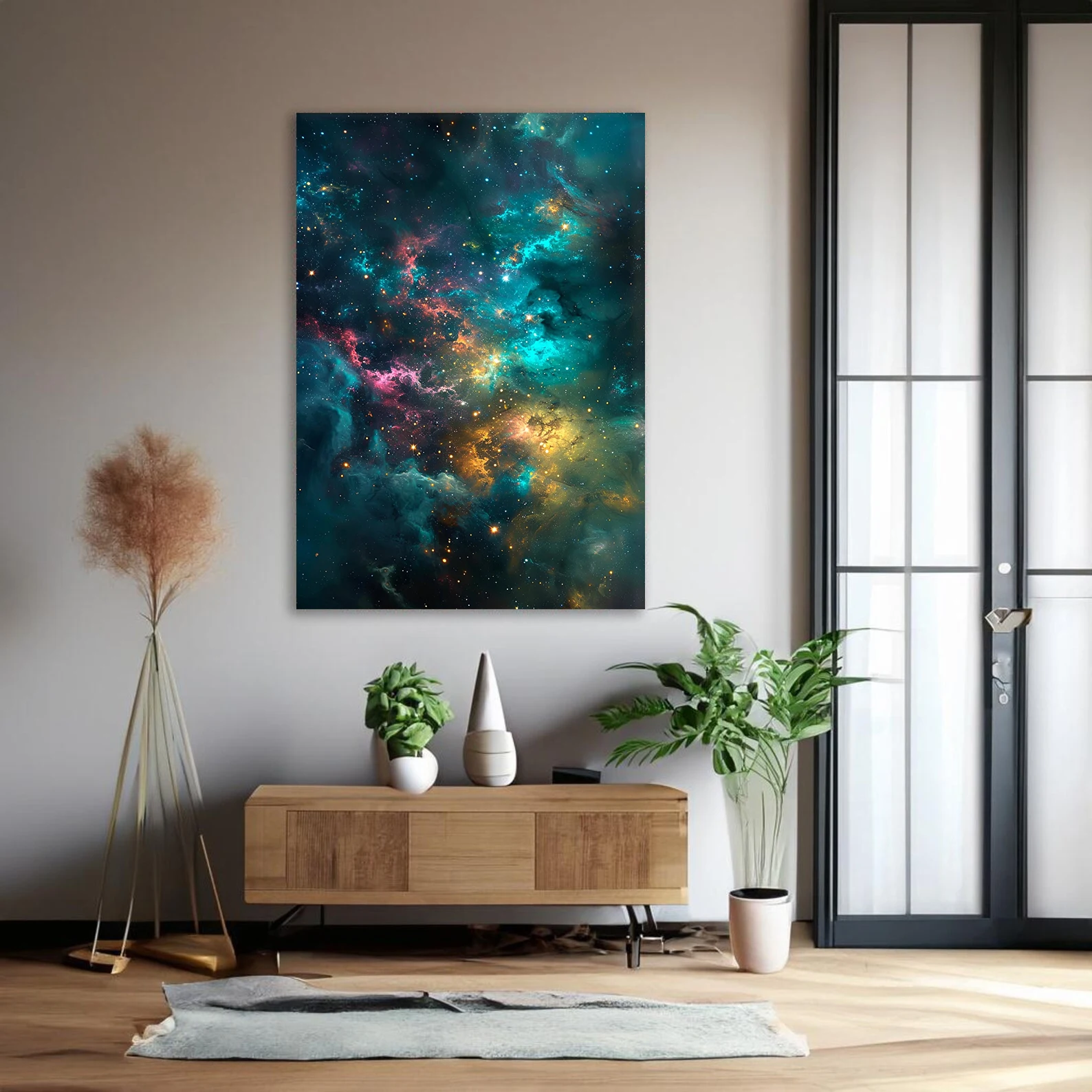 Obrazy z motywem gwieździstego nieba, obrazy na płótnie z gwieździstym niebem, urocze nocne sceny, przepiękne galaktyki, dekoracje ścienne, dekoracje do domu i pokoju.