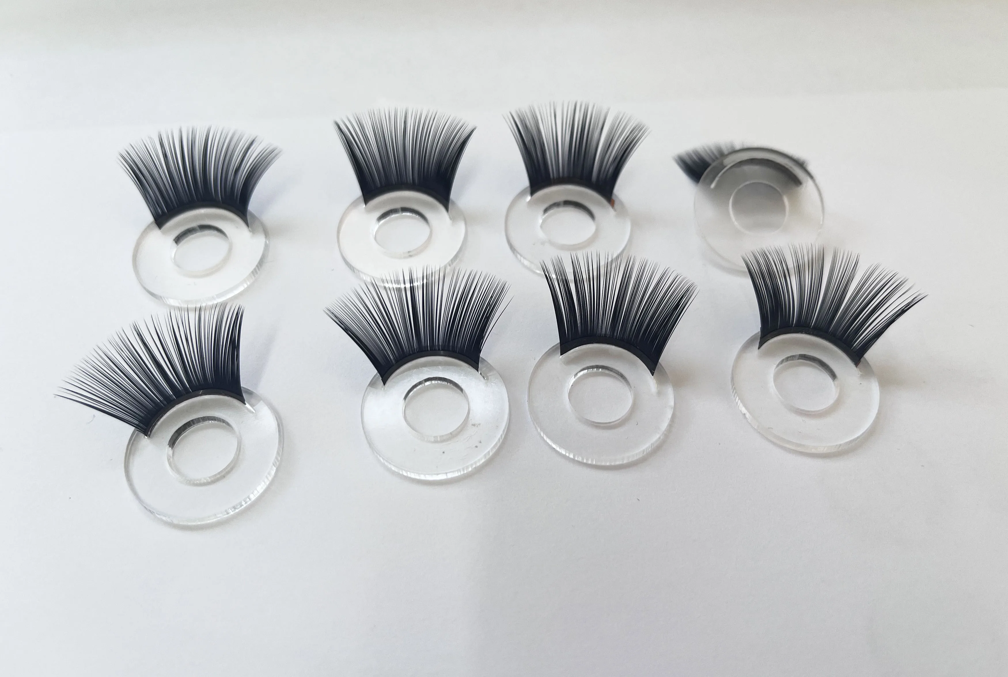 10pairs masckaszem fit 9mm to 30mm eyes  clear black eyelash tray with eyelash  for diy doll toy handcraft